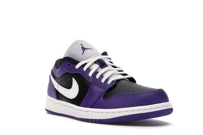 Jordan 1 Low Court Purple Black