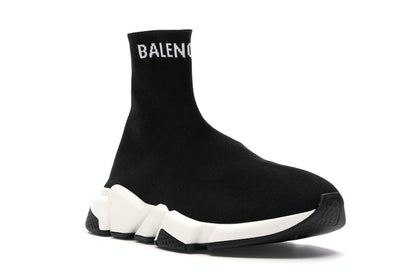 Balenciaga Speed Sock Slip-On Black White