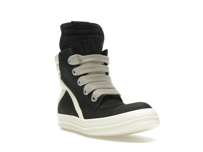 Rick Owens Geobasket Jumbo Lace High Black Milk