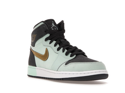 Jordan 1 Retro High Mint Foam Anthracite Metallic Gold (GS)
