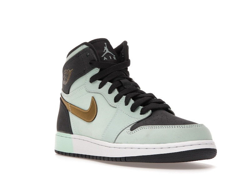 Jordan 1 Retro High Mint Foam Anthracite Metallic Gold (GS)