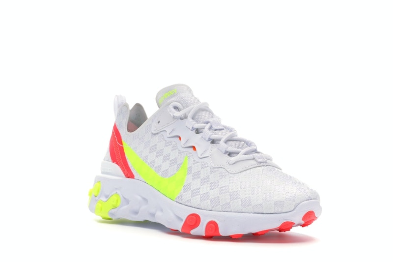 Nike React Element 55 White Crimson Volt
