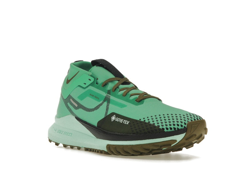 Nike React Pegasus Trail 4 Gore-Tex Spring Green Olive Flak Mint Foam Black