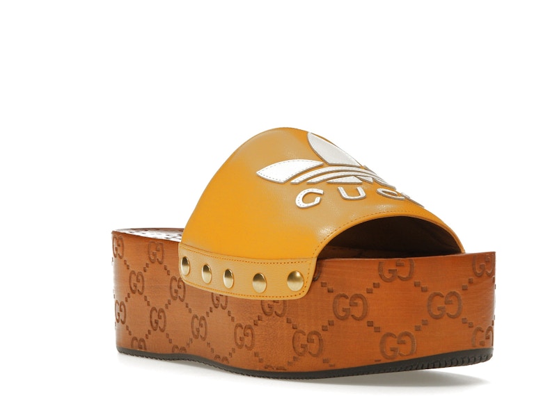 Gucci x Adidas GG Clog Yellow (Women's)