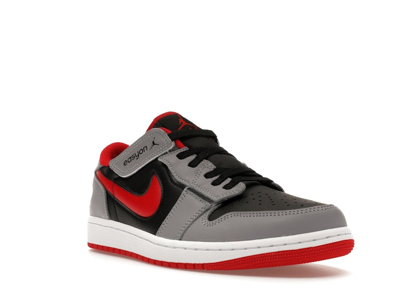 Jordan 1 Low Flyease Fire Red Cement Grey