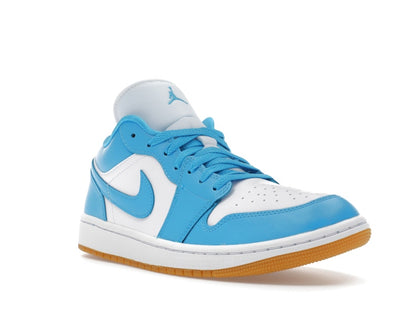 Jordan 1 Low White Gum Light Brown Dark Powder Blue (Women's)