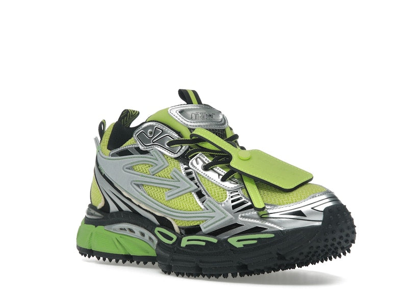 OFF-WHITE Be Right Back Silver Green Fluo