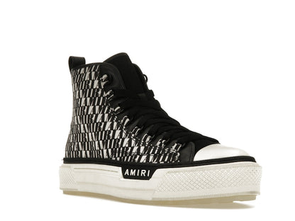 AMIRI Court Hi All Over Logo Black White