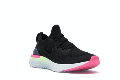 Nike Epic React Flyknit 2 Black Sapphire Hyper Pink (Women's)