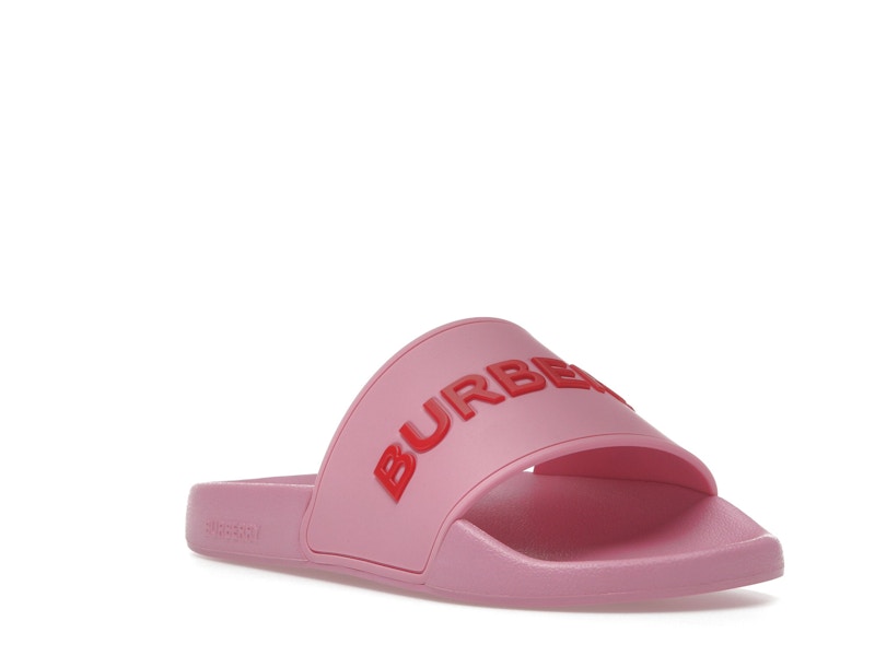 Burberry Embossed Logo Slides Bubblegum Pink (Women's)