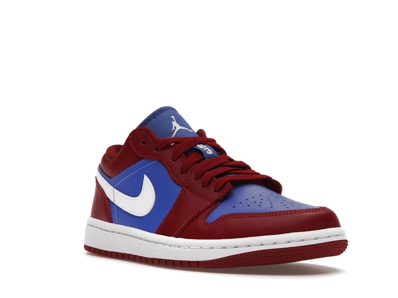 Jordan 1 Low Pomegranate Medium Blue (Women's)