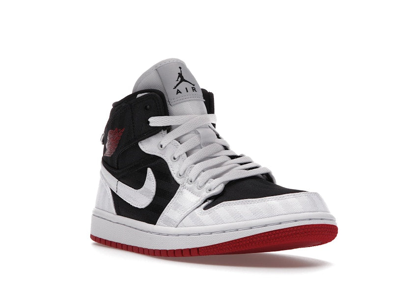 Jordan 1 Mid SE Utility Canvas White Black Gym Red (Women's)