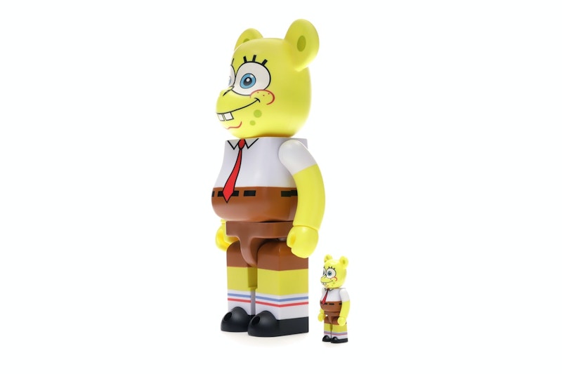 Bearbrick Spongebob 100% & 400% Set Yellow