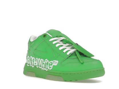 OFF-WHITE Out Of Office OOO Low Tops Green White