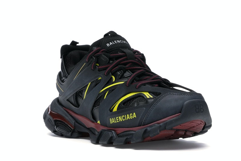Balenciaga Track Trainers Black Bordeaux