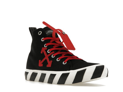 OFF-WHITE Vulcanized Hi Black Red Canvas