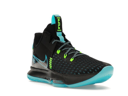 Nike LeBron Witness 5 Black Light Blue Fury