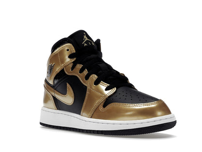 Jordan 1 Mid SE Metallic Gold Black (GS)