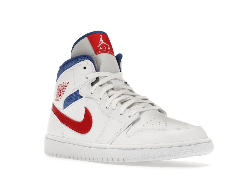 Jordan 1 Mid White Red Royal (Women's)