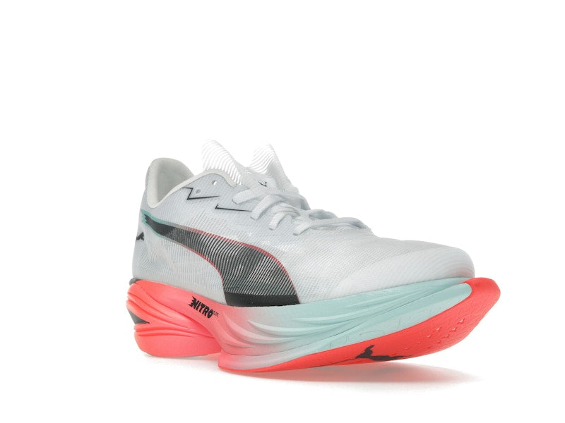 Puma Fast-R Nitro Elite 3 White Glowing Red Mint (Women's)