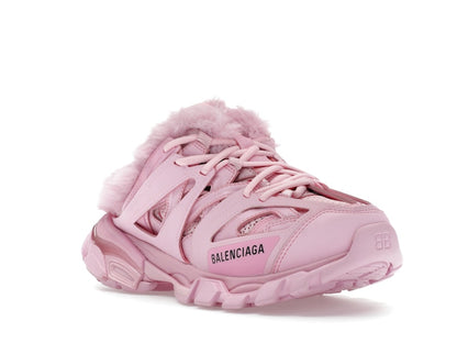 Balenciaga Track Mule Pink Faux Fur (Women's)