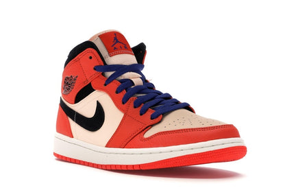 Jordan 1 Mid Team Orange Black