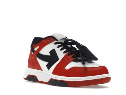 OFF-WHITE Out Of Office OOO Low Tops Black White Red