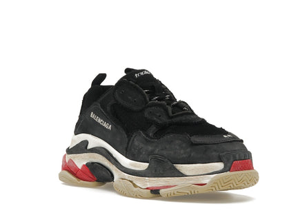 Balenciaga Triple S DIY Black Red White