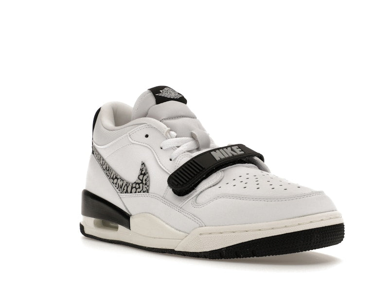 Jordan Legacy 312 Low White Black Elephant Swoosh