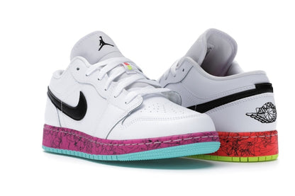 Jordan 1 Low Multi-Color Midsoles White (GS)