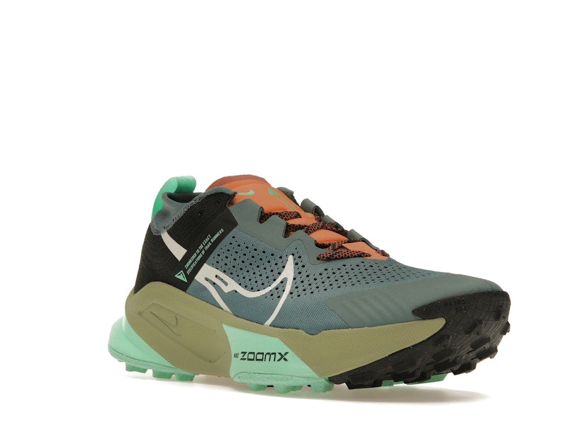Nike ZoomX Zegama Trail Light Slate Grey Glow Green Bone Black