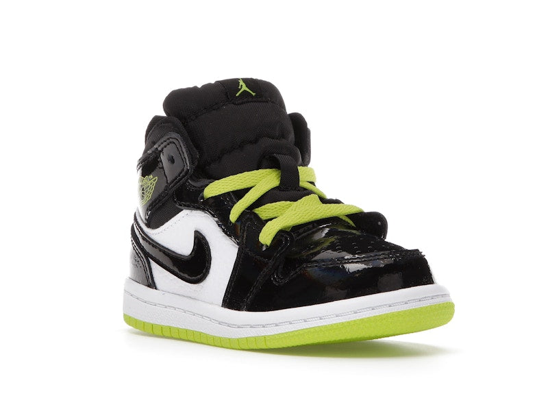 Jordan 1 Mid Black Cyber Mystic Green (TD)