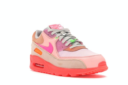 Nike Air Max 90 PRM Platinum Crimson/Bright Purple (Women's)