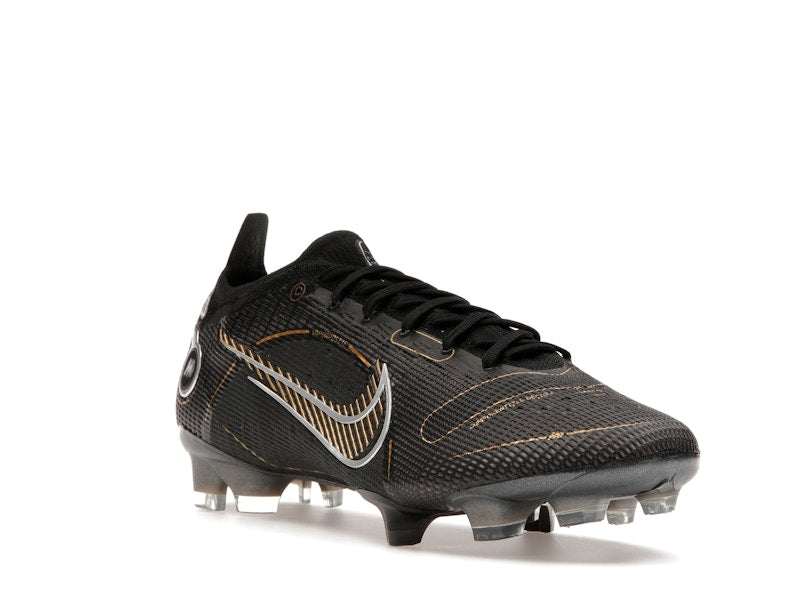 Nike Mercurial Vapor 14 Elite FG Black Metallic Silver Cave Stone Metallic Gold