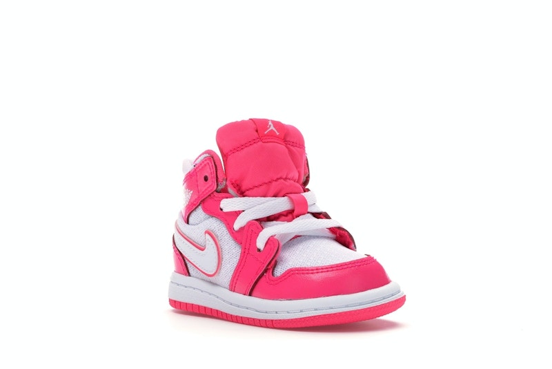 Jordan 1 Mid Hyper Pink White (TD)