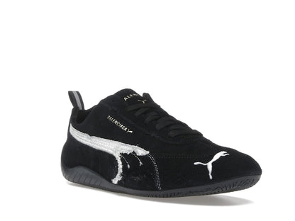 Balenciaga x Puma Speedcat Suede Distressed Black White