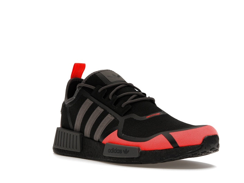 adidas NMD R1 Core Black Solar Red Grey