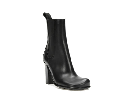 Bottega Veneta Storm Moulded Toe Leather Chelsea Boot Black (Women's)