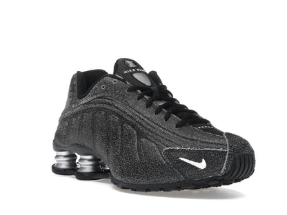 Nike Shox R4 Black Distressed Leather