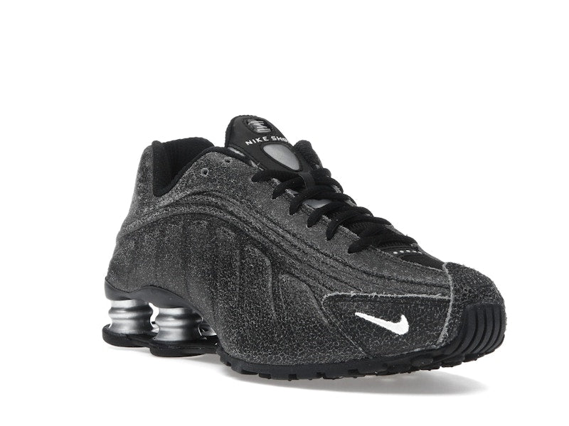 Nike Shox R4 Black Distressed Leather