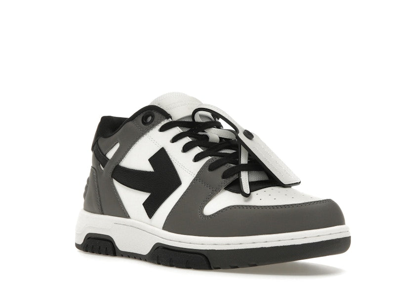 OFF-WHITE Out Of Office OOO Low Tops Dark Gray Black