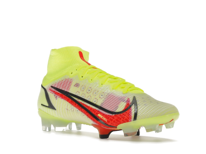 Nike Mercurial Superfly 8 Elite FG Volt Black Bright Crimson