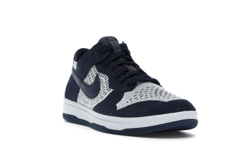 Nike Dunk Low Flyknit College Navy Pure Platinum