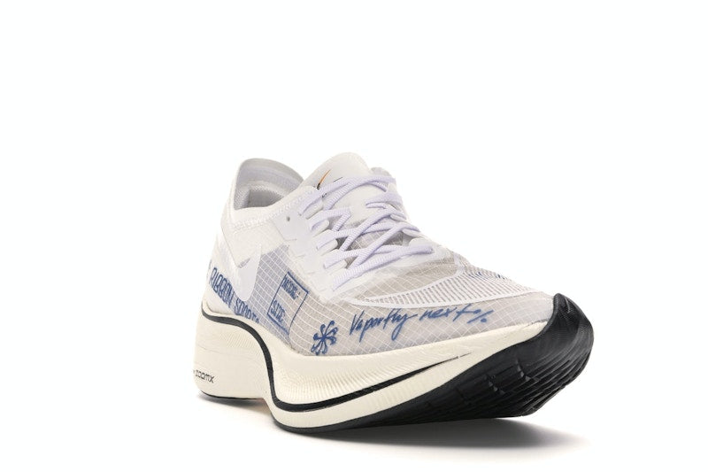 Nike ZoomX Vaporfly Next% Blue Ribbon Sports White