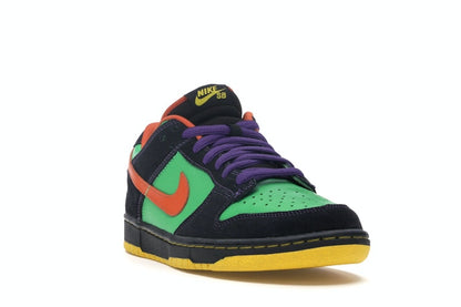 Nike SB Dunk Low Green Spark Hoop Orange