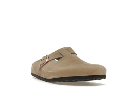 Birkenstock Boston Oiled Leather Tobacco Brown