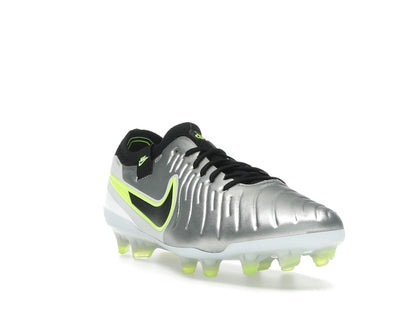 Nike Tiempo Legend 10 Elite FG Metallic Silver Volt Black