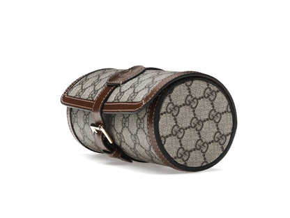 Gucci Supreme Monogram Watch Role Bag Brown