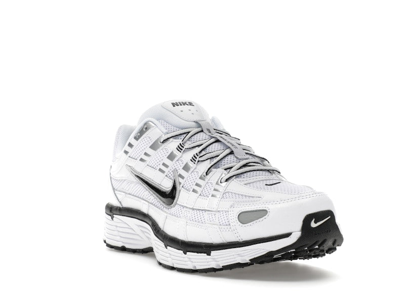 Nike P-6000 White Metallic Silver Black