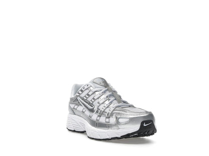 Nike P-6000 White Metallic Silver (GS)